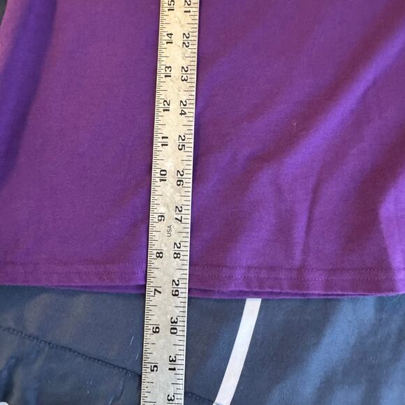 Purple XL T-Shirt Short Sleeve Soft Tri-Blend Casual Basic - Picture 4 of 6